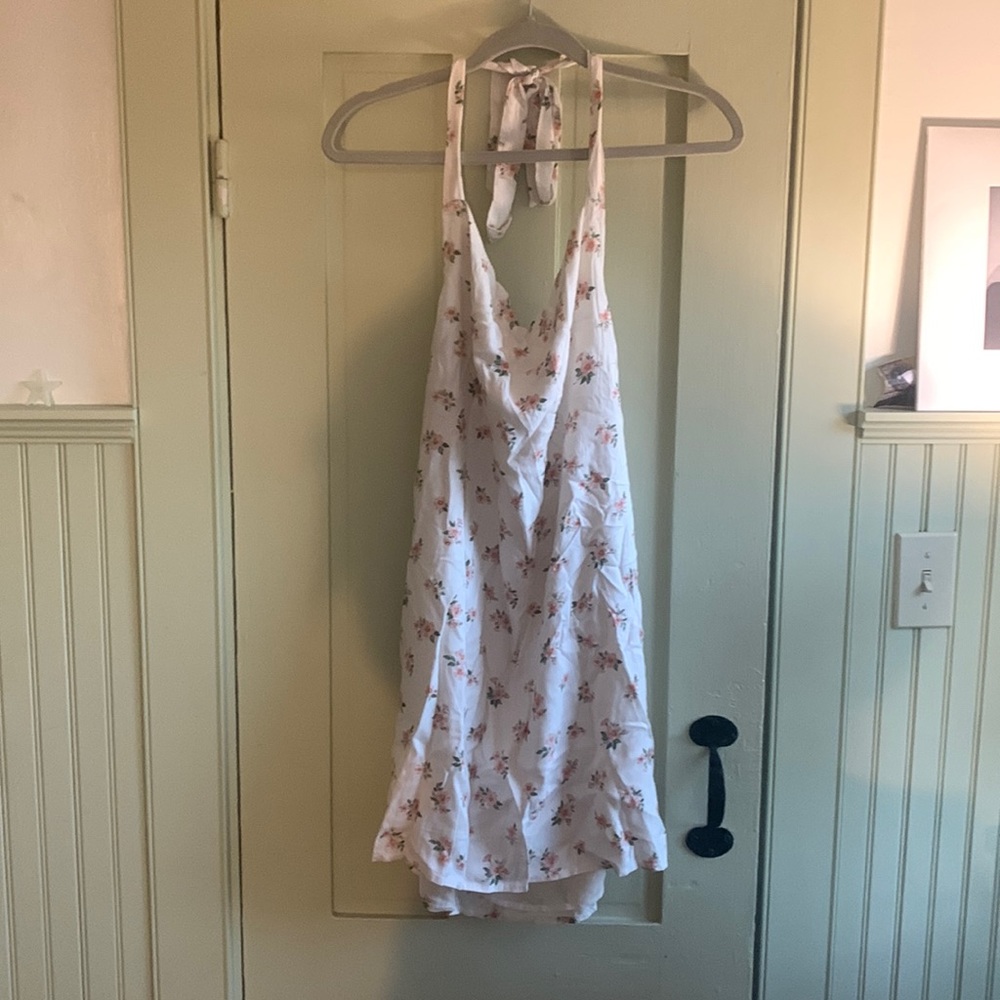 NWOT AEO cowl neck floral dress